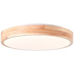 Brilliant Slimline Luce da soffitto Metallo Legna Plastica Bianca 22W 2400lm - 830 Luce Calda -  | 345mm