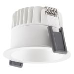 Ledvance Faretti LED Scurolight Aluminium Bianca 8W 680lm 36D - 930 Luce Calda | Ritaglio 68mm - IP44 - Miglior resa cromatica - Dimmerabile