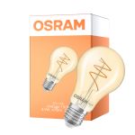 Osram Vintage 1906 LED Classic Slim E27 Pera Filamento Oro 4.9W 470lm - 927 Bianco Molto Caldo | Miglior Resa Cromatica - Dimmerabile - Sostitutiva 40W