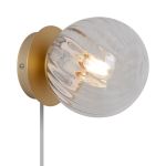 Nordlux Chisell Luce Da Parete Metallo e Vetro Ottone | Adatto per E14