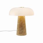 DFTP by Nordlux Lampada Da Tavolo Glossy Marmo e Vetro Beige | 220mm - Adatto per 1x E14