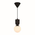 Nordlux Sadie Luce Pendente Composite Nero | Adatto per 1x E14