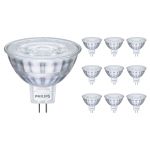 Confezione Multipack 10x Philips Corepro LED Faretti GU5.3 MR16 4.4W 390lm 36D - 840 Bianco Freddo | Sostitutiva 35W
