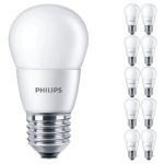 Confezione Multipack 10x Philips Corepro LED Lustre E27 Sferica Ghiaccio 7W 806lm - 827 Bianco Molto Caldo | Sostitutiva 60W