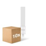 Confezione Multipack 10x Noxion Lucent PL-S LED 4.3W - 827 Bianco Molto Caldo | 2-Pin - Sostitutiva 9W