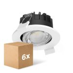 Confezione Multipack 6x Philips Faretti LED Ledinaire RS071B 6W 500lm 21x40D - 827-830-840 CCT | 89mm - Ritaglio 68mm - IP20 - Dimmerabile