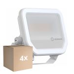 Confezione Multipack 4x Ledvance Proiettore LED Aluminium Bianca 17W 2200lm 100D - 830 Luce Calda -  | IP66 - Simmetrico