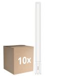 Confezione Multipack 10x Philips Corepro PL-L LED 24W 3400lm - 865 Luce Del Giorno | 4-Pin - Sostitutiva 55W