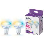 Pacco doppio 2x WiZ Smart Faretti LED GU10 PAR16 5W 400lm 36D | Miglior Resa Cromatica - Dimmerabile - Sostitutiva 50W