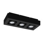 Eglo Soffitto Faretti Mendoza Acciaio Nero 14.1W 1035lm - 830 Luce Calda -  | Dimmerabile - Adatto per GU10