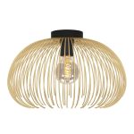 Eglo Luce da soffitto Venezuela Nero, Oro | Adatto per E27