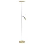 Eglo Lampada da terra Conivarino Acciaio Brushed Ottone, Nero 30.5W 3150lm - 827 Bianco Molto Caldo | Dimmerabile