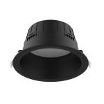 Noxion Downlight LED Hera Profondo Incasso Nero 15W 1500lm 80D - 827-830-840 CCT | 176mm - Ritaglio 150mm