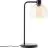 Brilliant Lampada Da Tavolo Casto Vetro Metallo Nero Beige | 190mm - Adatto per 1x E27