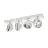 SLV Kalu Faretti Aluminium Bianca | Adatto per 4x GU10 (AR111) 