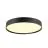 SLV Decona Parete e Luce da soffitto Aluminium Nero Il Giro 23W 2260lm - 930 Luce Calda -  | IP44 - Miglior Resa Cromatica - Dimmerabile 