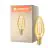 Ledvance Vintage 1906 LED E14 Candela Oro 1.5W 120lm - 824 Bianco Molto Caldo | Sostitua 15W