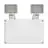 Ledvance LED Twin Faretti Bianca 3W 450lm - 865 Luce Del Giorno | IP65 - Emergenza 3H