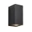 Nordlux Canto Maxi Kubi 2 Luce Da Parete Aluminium e Vetro Nero Up & Down | IP44 - Adatto per 2x GU10