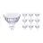Confezione Multipack 10x Philips Master Value LED Faretti GU5.3 MR16 5.8W 460lm 36D - 930 Luce Calda | Miglior resa cromatica - Dimmerabile - Sostitutiva 35W