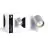 D'Lite Luce Da Parete Prisma Metallo Argento | IP20 - Adatto per 1x GU10