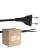 Confezione Multipack 25x Noxion Euro Cavo di alimentazione Nero - C7 Europlug + Estremità aperte - 2m - 2 pole 0,75mm2