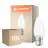 Confezione Multipack 10x Ledvance Classic LED B22 Candela Ghiaccio 3.4W 470lm - 827 Bianco Molto Caldo | Sostitutiva 40W