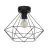 Eglo Luce da soffitto Tarbes Acciaio Nero | IP20 - Adatto per 1x E27 