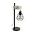 Eglo Lampada Da Tavolo Townshend 5 Acciaio Legna Nero | IP20 - Adatto per 1x E27 