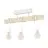 Eglo Luce da soffitto Townshend Acciaio Bianca Legna | IP20 - Adatto per 3x E27 