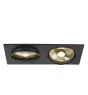 SLV New Tria 2 Faretti Aluminium Nero | Adatto per 2x GU10 (AR111) 