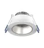 Noxion Faretti LED Ares Profondo Bianca 6W 540lm 927-940 3CCT - con Inner Il Anello Argento | Ritaglio 68mm