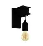 Eglo Luce Da Parete Townshend 6 Acciaio Nero | IP20 - Adatto per 1x E27 