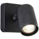 Brilliant Marty Luce Da Parete Aluminium Sabbioso Nero 5W 350lm - 830 Luce Calda -  | Incl. 1x GU10