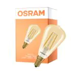 Osram Vintage 1906 LED Classic Edison E14 Ambra 2.8W 250lm - 822 Bianco Molto Caldo | Dimmerabile - Sostitutiva 25W