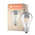 Ledvance  Classic LED E27 Pera Filamento Mirror 6.5W 650lm - 827 Bianco Molto Caldo | Sostitutiva 50W