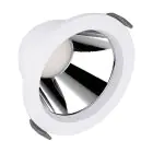 Ledvance Downlight LED Comfort Aluminium Bianca 13W 1430lm 55D - 930-940 CCT | 116mm - Ritaglio 100mm - IP44 - Miglior Resa Cromatica - UGR
