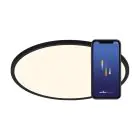 Nordlux Oja Smart 42 Luce da soffitto Metallo Nero 20W 2300lm - 827-865 Regolabile Bianca | 424mm - Wifi e Blutooth Dimmerabile