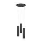 Nordlux Luce Pendente Tilo Metallo Nero | IP20 - Adatto per 3x GU10