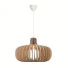 Nordlux Hazo 65 Luce Pendente Legna Marrone | Adatto per 1x E27