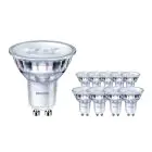 Confezione Multipack 10x Philips Corepro LED Faretti GU10 PAR16 4.6W 370lm 36D - 830 Luce Calda | Sostitutiva 50W