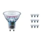 Confezione Multipack 10x Philips MASTER LED Faretti ExpertColor GU10 PAR16 3.9W 265lm 25D - 927 Bianco Molto Caldo | Miglior resa cromatica - Dimmerabile - Sostitutiva 35W