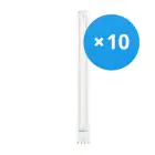 Confezione Multipack 10x Ledvance Dulux-L LED 18W - 830 Luce Calda -  | 4-Pin - Sostitutiva 36W