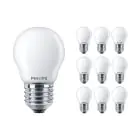 Confezione Multipack 10x Philips Corepro LED Lustre E27 Sferica Ghiaccio 2.2W 250lm - 827 Bianco Molto Caldo | Sostitutiva 25W
