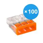 Confezione Multipack 100x Wago 2273-203  Connettore | 3 Filo Connessione