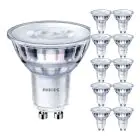 Confezione Multipack 10x Philips Corepro LED Faretti GU10 PAR16 4.9W 485lm 36D - 840 Bianco Freddo | Sostitutiva 65W