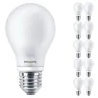 Confezione Multipack 10x Philips Corepro LED Bulbo E27 Pera Ghiaccio 7W 806lm - 827 Bianco Molto Caldo | Sostitutiva 60W