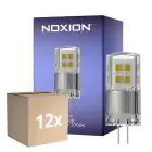 Confezione Multipack 12x Noxion Bolt LED Capsule G4 2W 200lm - 827 Bianco Molto Caldo | Dimmerabile - Sostitutiva 21W