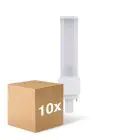 Confezione Multipack 10x Ledvance Dulux-D LED 6W - 840 Bianco Freddo | 2-Pin - Sostitutiva 13W