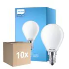 Confezione Multipack 10x Philips Corepro LED Lustre E14 Sferica Ghiaccio 6.5W 806lm - 840 Bianco Freddo | Sostitutiva 60W